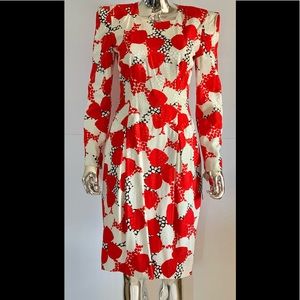 2X “HOST PICK” Vintage CH by Carolina Herrera Silk Dress